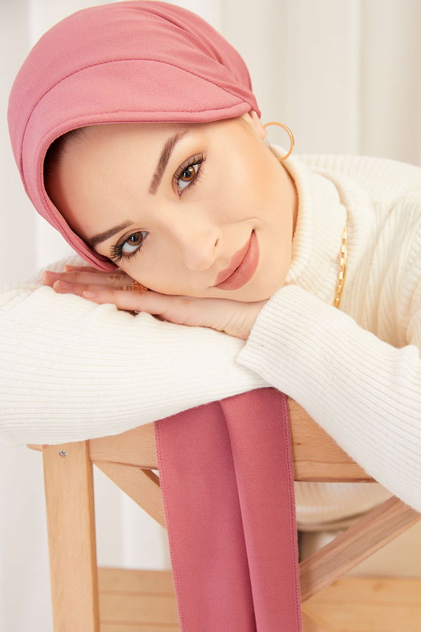 Düz Orta Kadın Pembe Bone GUL KURUSU - 30061 - 30061