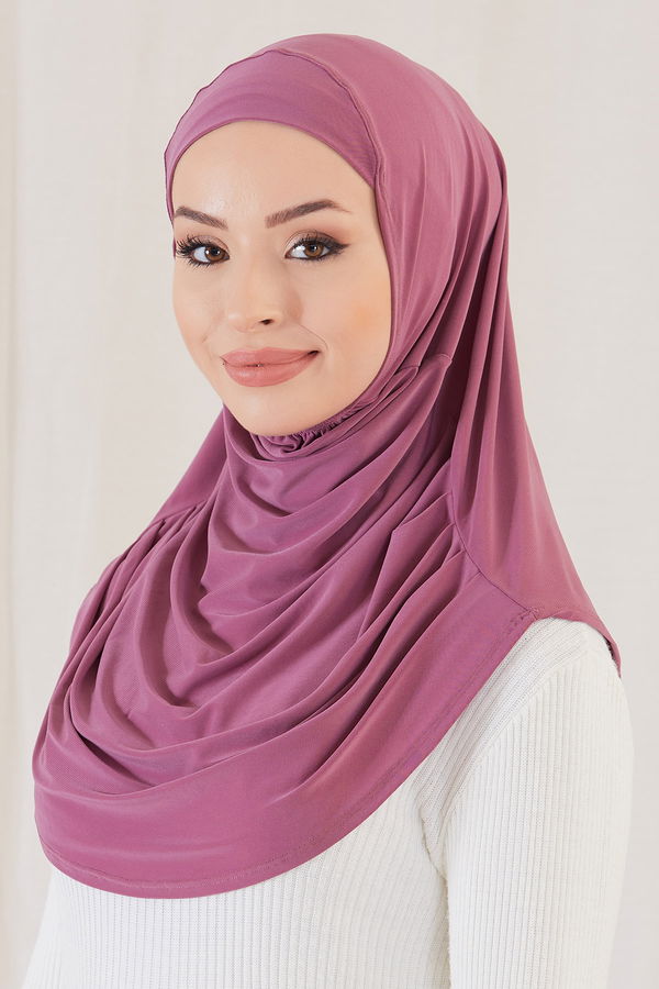 Düz Orta Kadın Pembe PILELI HIJAB BONE - 20810 PEMBE
