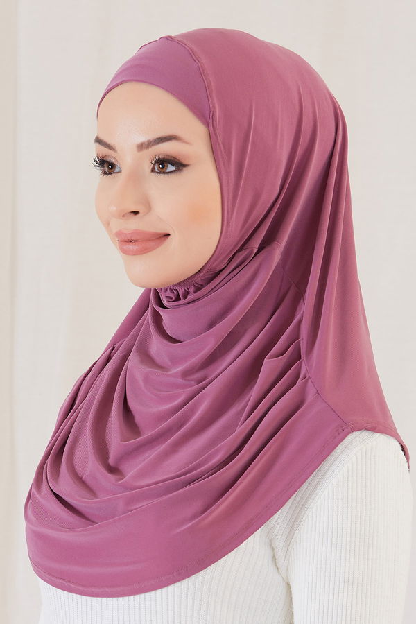 Düz Orta Kadın Pembe PILELI HIJAB BONE - 20810 PEMBE
