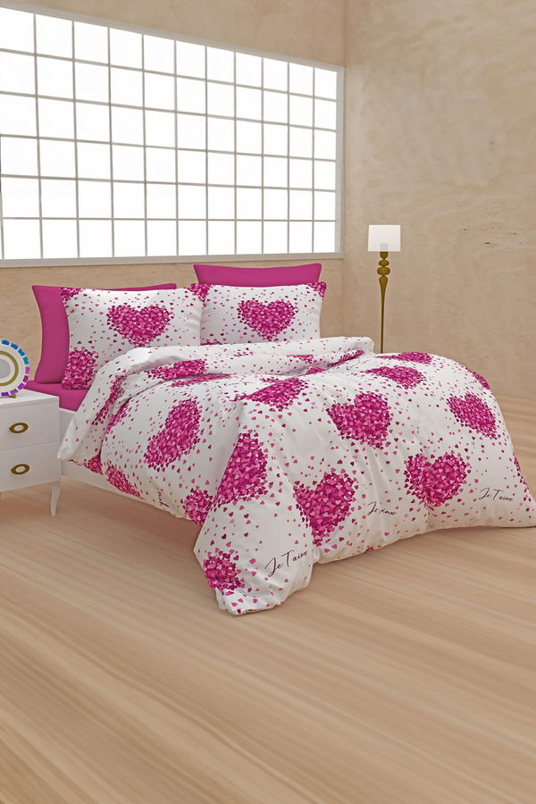 Pembe Çift Kişilik Nevresim Seti  - 25160