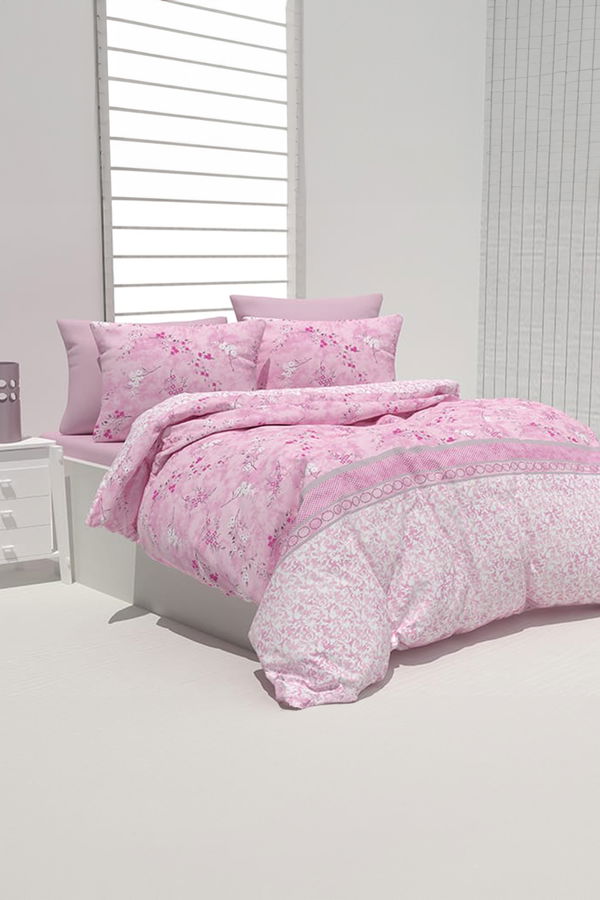 Pembe Çift Kişilik Nevresim Seti  - 26509