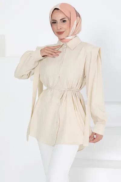 Omuz Bağlama Detaylı Tunik - 27195