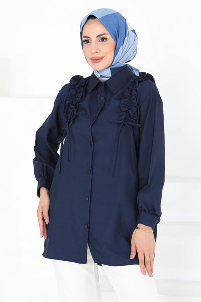 Fırfır Detaylı Tunik - 27274