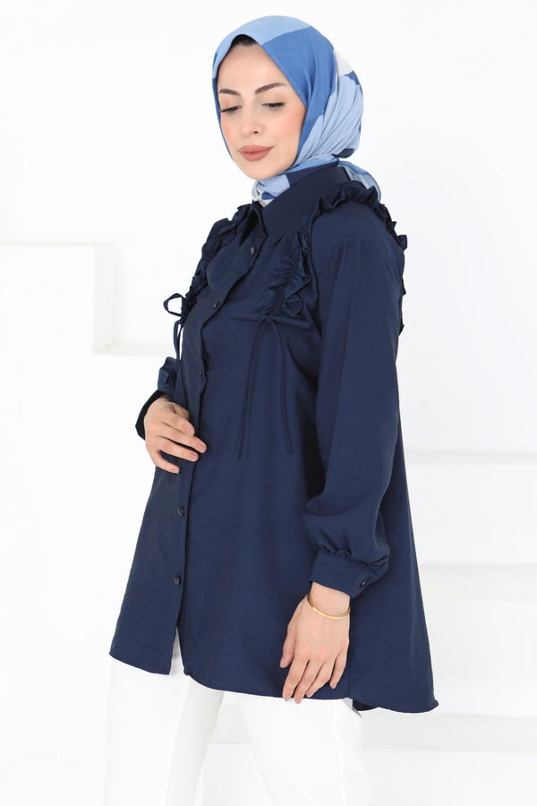 Fırfır Detaylı Tunik - 27274