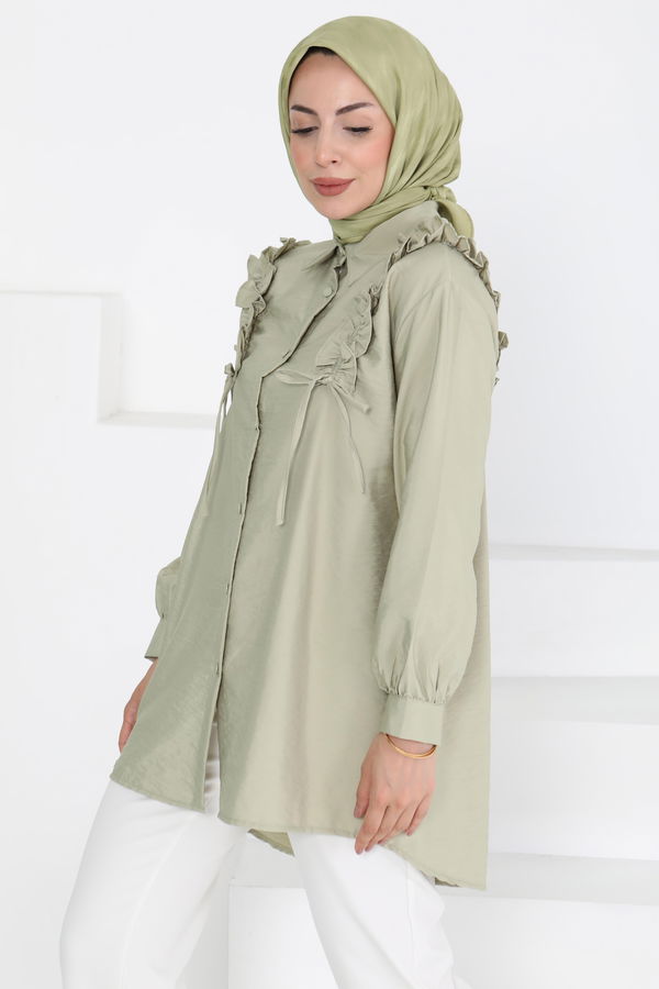 Fırfır Detaylı Tunik - 27274