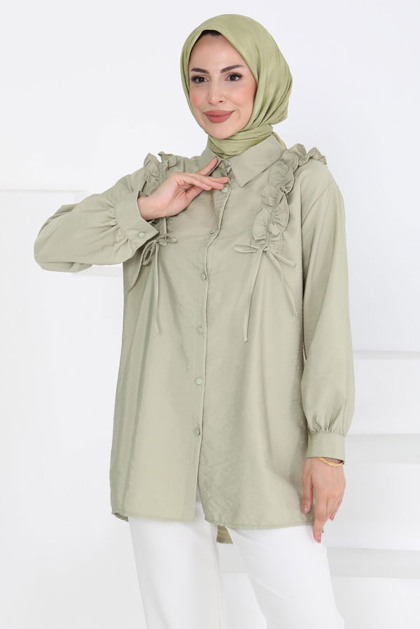 Fırfır Detaylı Tunik - 27274