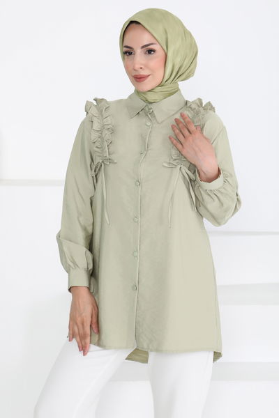 Fırfır Detaylı Tunik - 27274