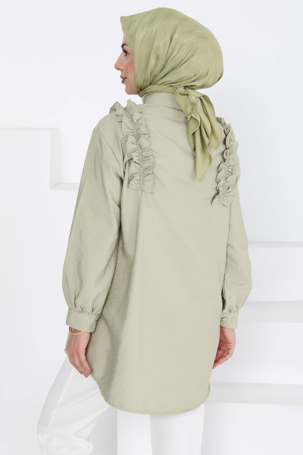 Fırfır Detaylı Tunik - 27274