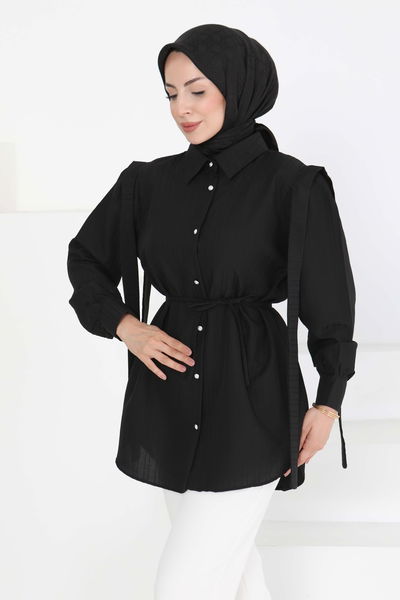 Omuz Bağlama Detaylı Tunik - 27195