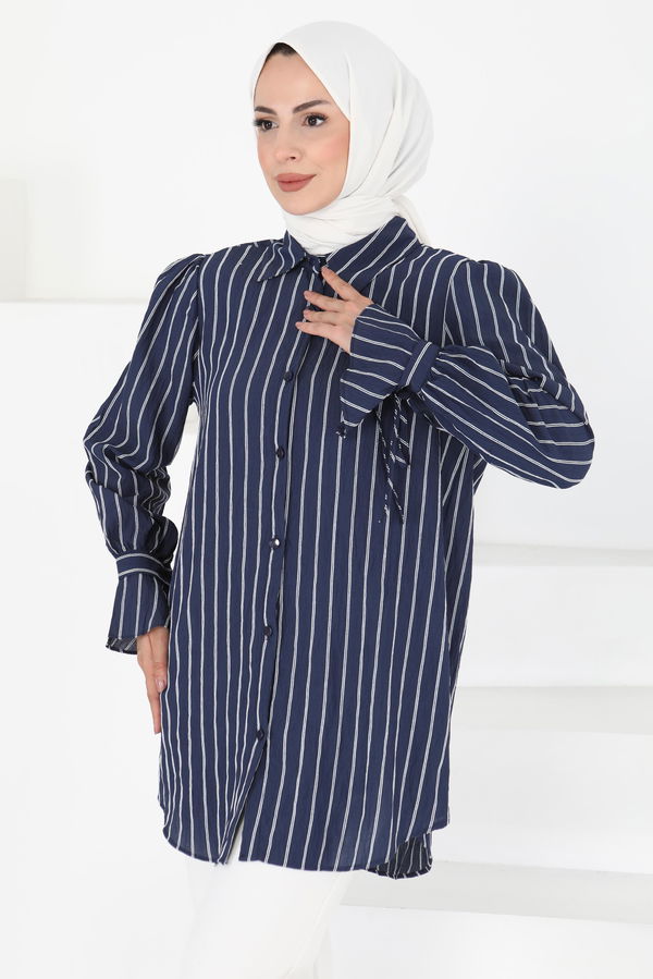 Çizgili Tunik - 27275