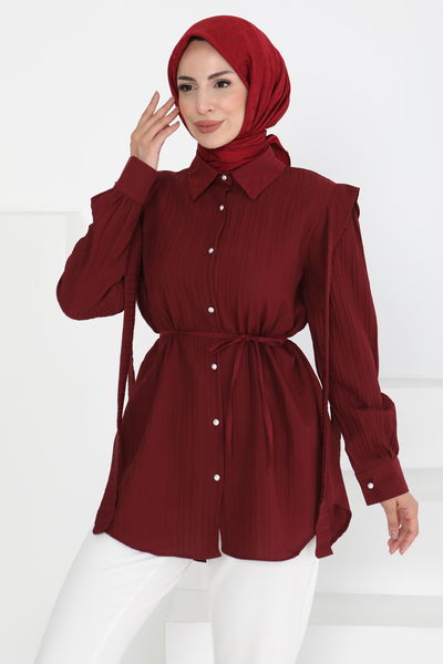 Omuz Bağlama Detaylı Tunik - 27195