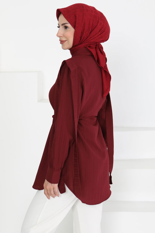 Omuz Bağlama Detaylı Tunik - 27195