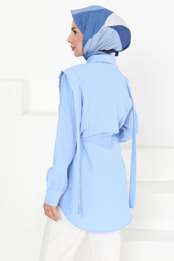 Omuz Bağlama Detaylı Tunik - 27195