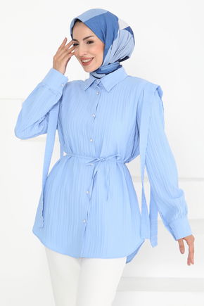 Omuz Bağlama Detaylı Tunik - 27195