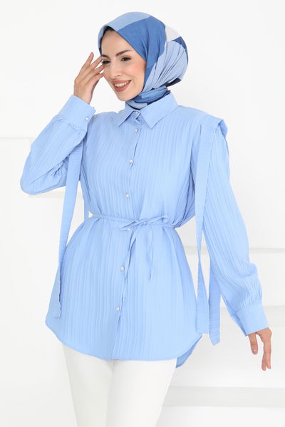 Omuz Bağlama Detaylı Tunik - 27195
