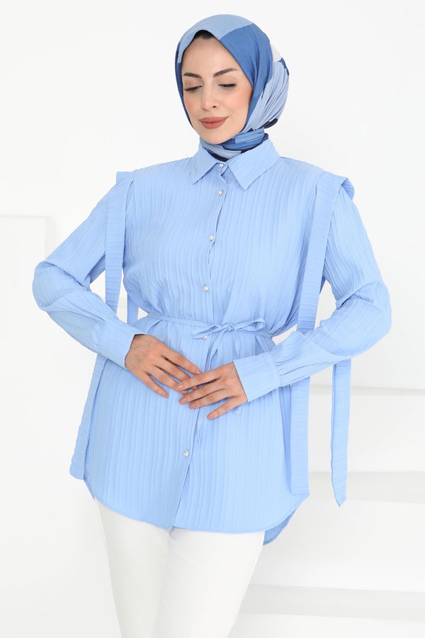 Omuz Bağlama Detaylı Tunik - 27195