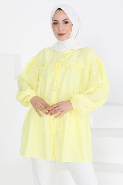 Çiçek İnci Detaylı Tunik - 27273