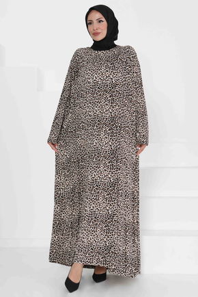 Desenli Elbise - 27367