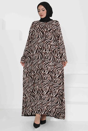 Desenli Elbise - 27370