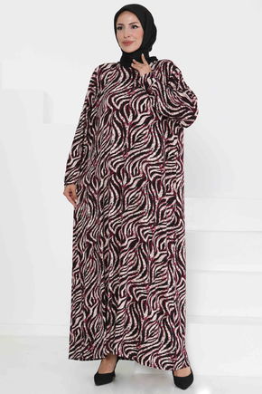 Desenli Elbise - 27370