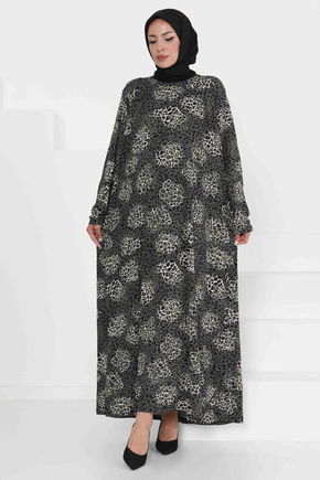 Desenli Elbise - 27368