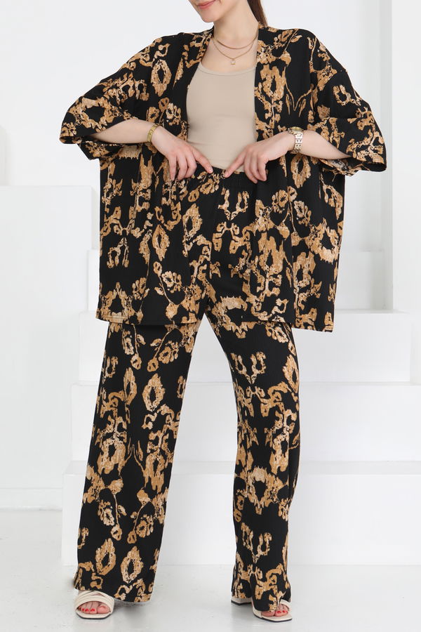 Desenli Kimono Takım - 27287