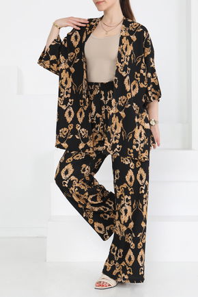 Desenli Kimono Takım - 27287