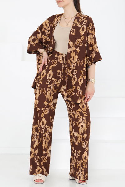 Desenli Kimono Takım - 27287
