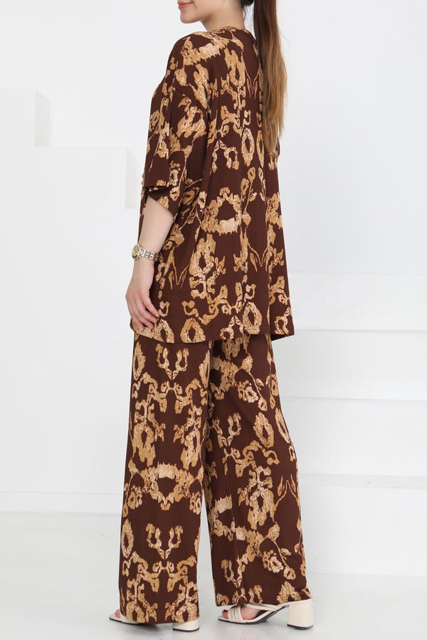 Desenli Kimono Takım - 27287