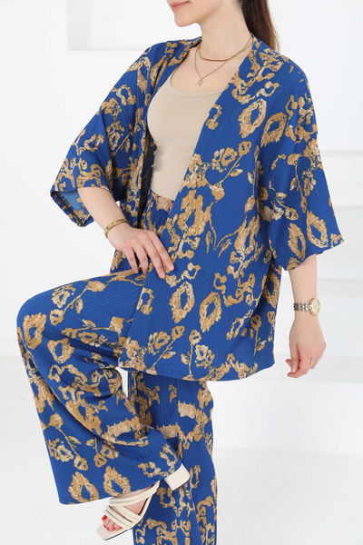 Desenli Kimono Takım - 27287