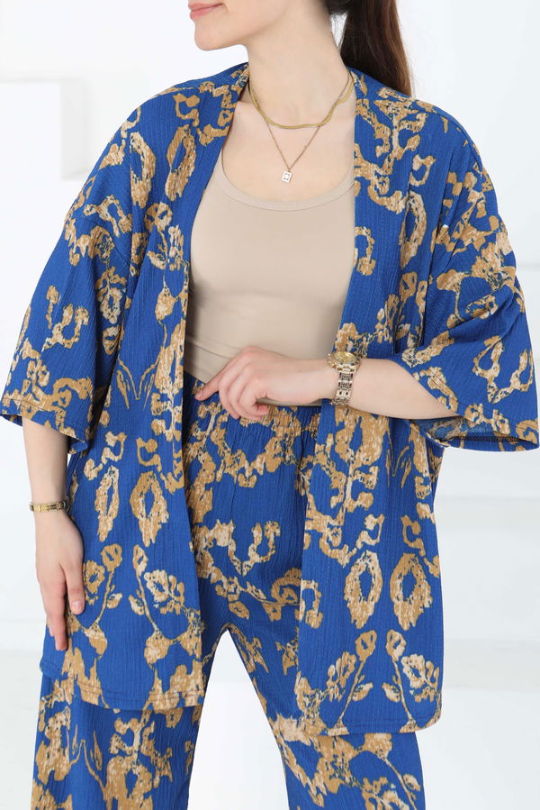 Desenli Kimono Takım - 27287