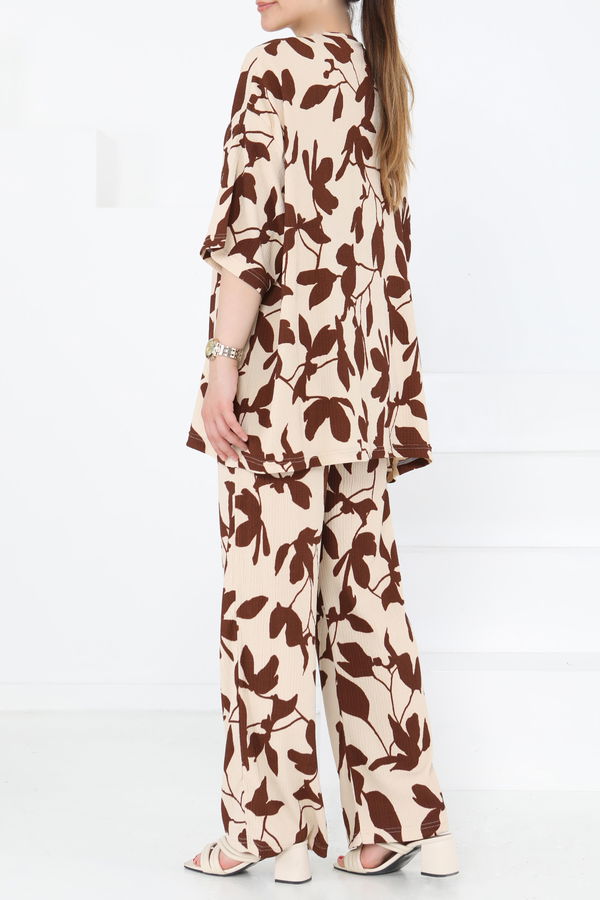 Desenli Kimono Takım - 27285