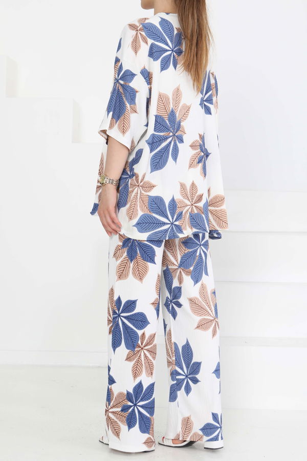 Desenli Kimono Takım - 27284
