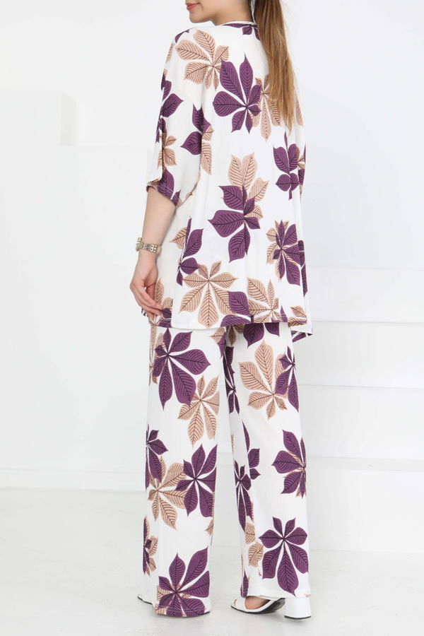 Desenli Kimono Takım - 27284