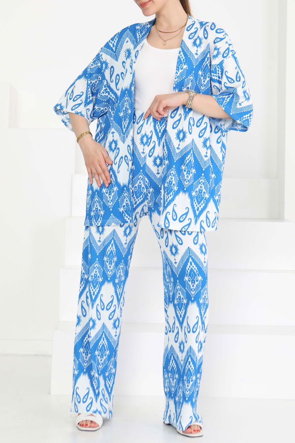 Desenli Kimono Takım - 27286