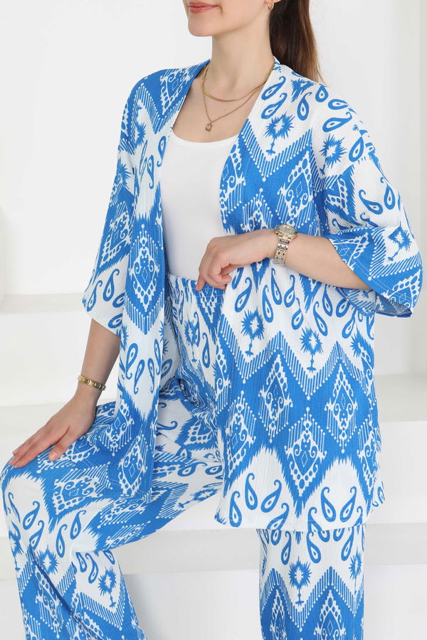 Desenli Kimono Takım - 27286