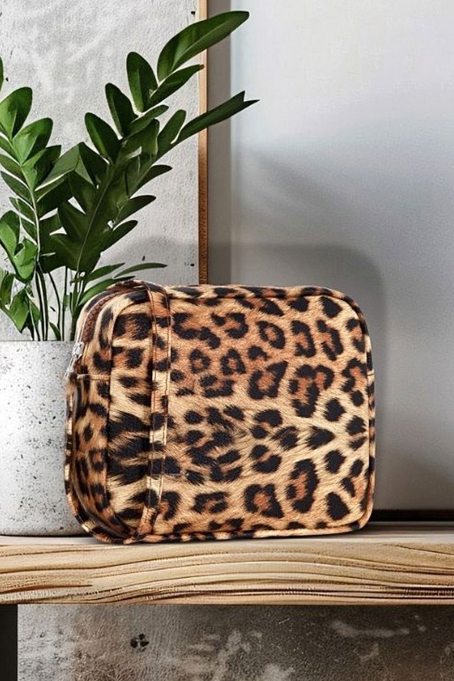 Kadın Kahverengi Leopar Desenli Çanta - 26508 KAHVERENGİ