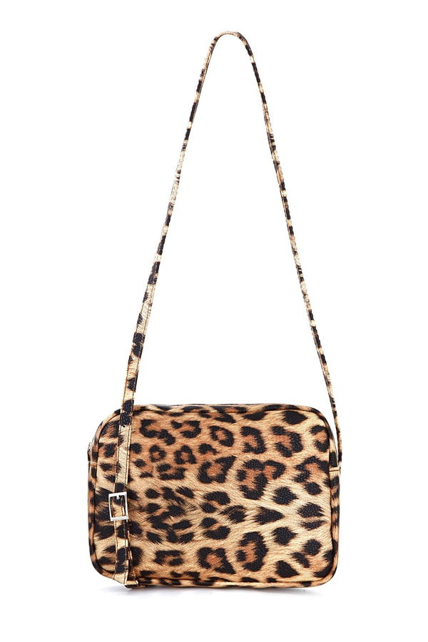 Kadın Kahverengi Leopar Desenli Çanta - 26508 KAHVERENGİ