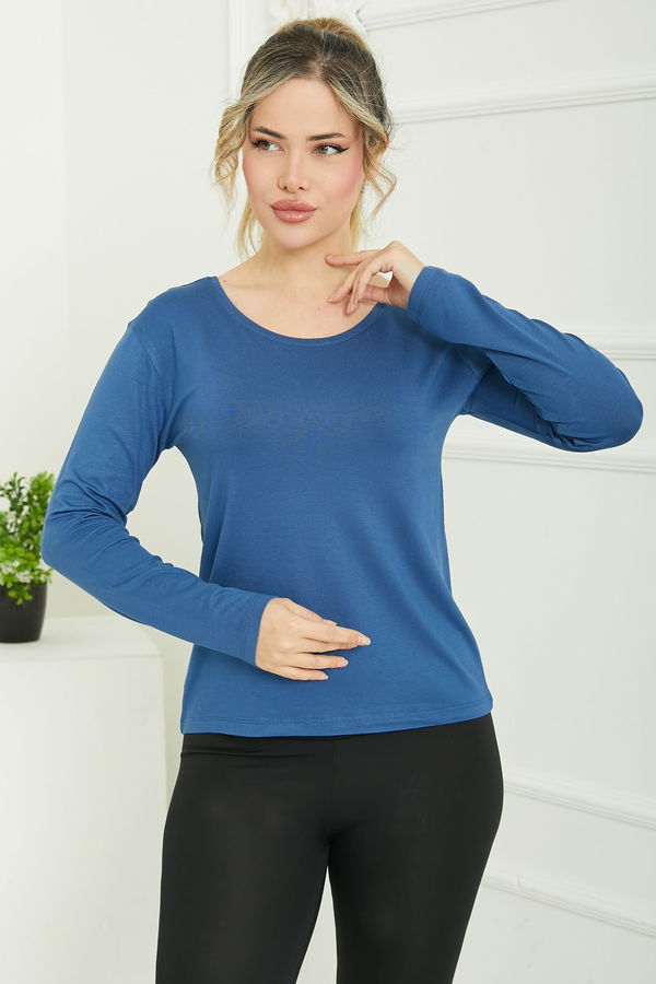 Ön ve Arka Oval Yaka Badi - 26829