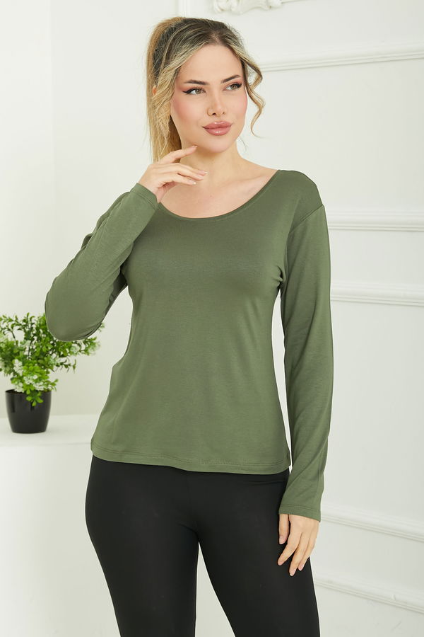 Ön ve Arka Oval Yaka Badi - 26829