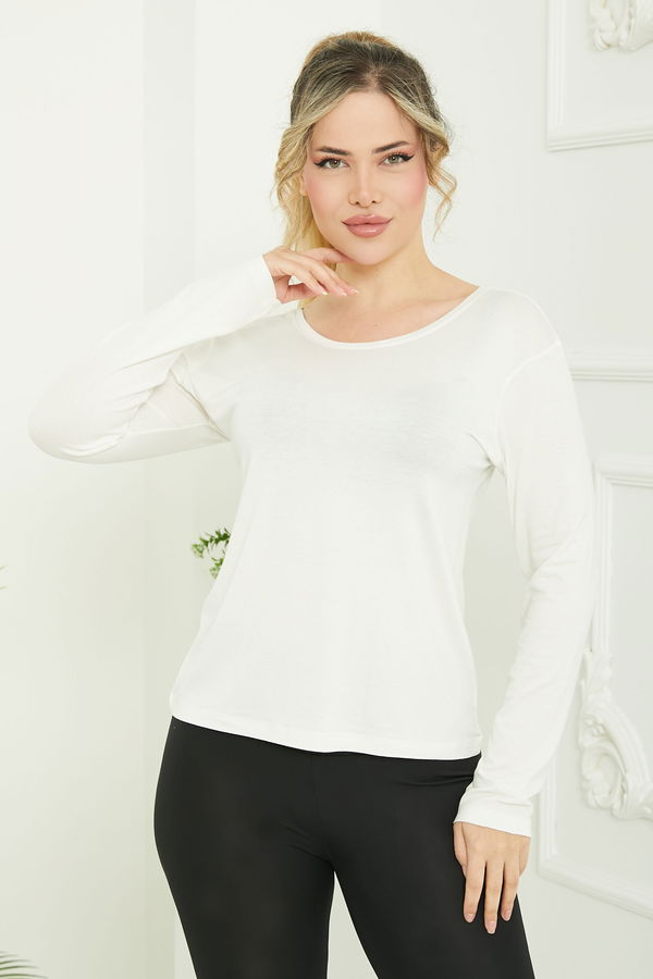 Ön ve Arka Oval Yaka Badi - 26829