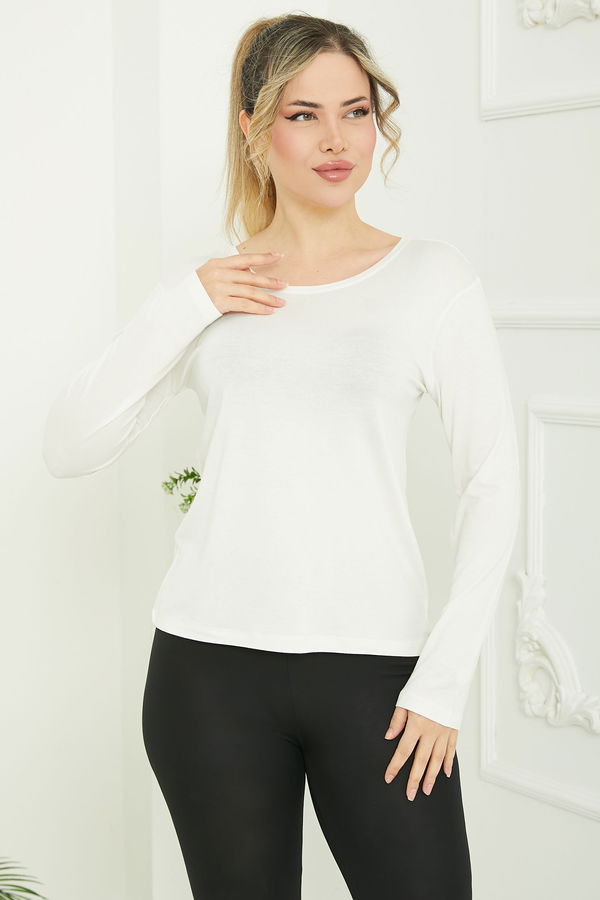 Ön ve Arka Oval Yaka Badi - 26829