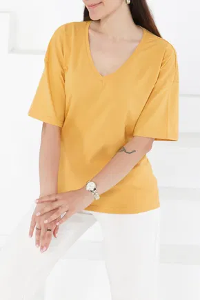 T-Shirt Sarı - 25848