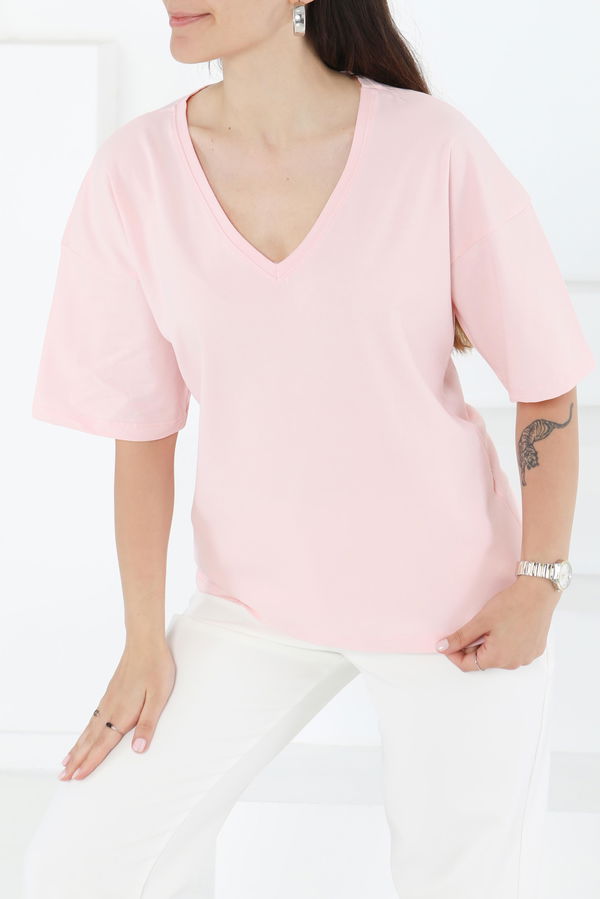 T-Shirt Pembe - 25848 PEMBE