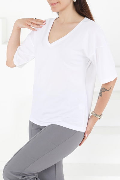 T-Shirt Beyaz - 25848 BEYAZ