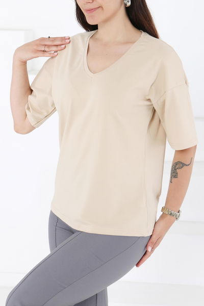 T-Shirt Bej - 25848 BEJ