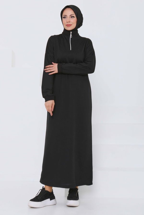 Fermuarlı Elbise - 27046