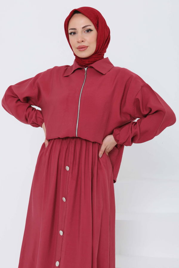 Düğme Detaylı Takım - 27010