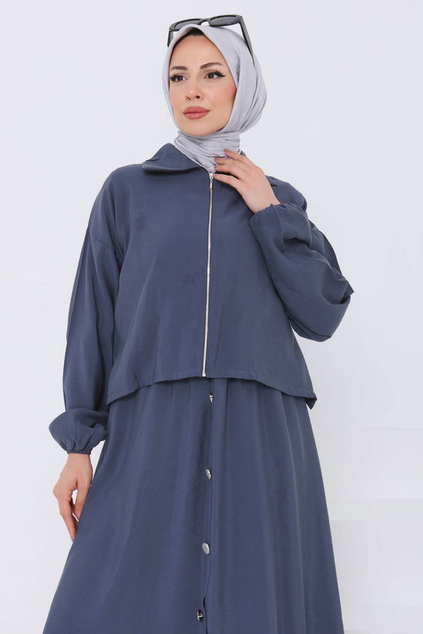Düğme Detaylı Takım - 27010