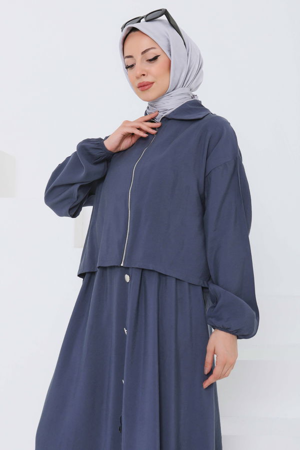 Düğme Detaylı Takım - 27010